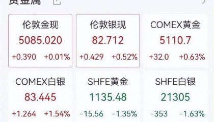 金价直线拉升，现货黄金触及5100美元