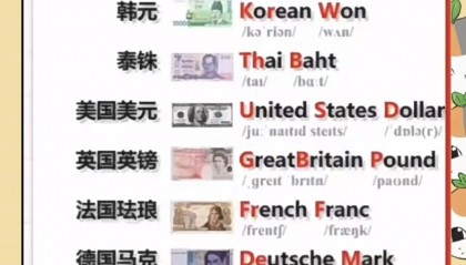 全球支付货币排名(世界货币排名一览表)